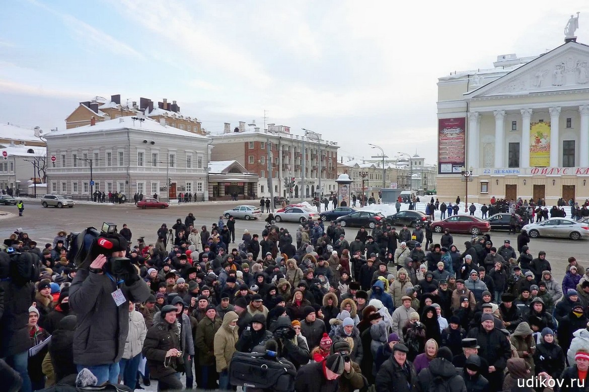 Несанкционированный митинг в Казани