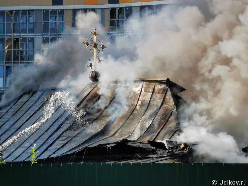 Пожар в храме Новочебоксарск