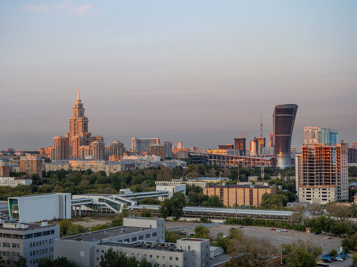 Вид с крыши апарт-отеля Анис Москва