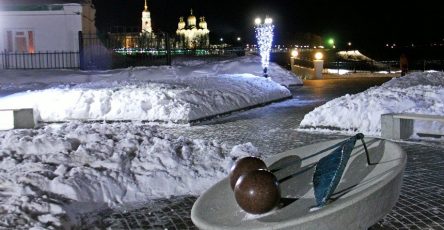 Вечерний Владимир зимой