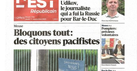 Первая полоса L'EST Républicain