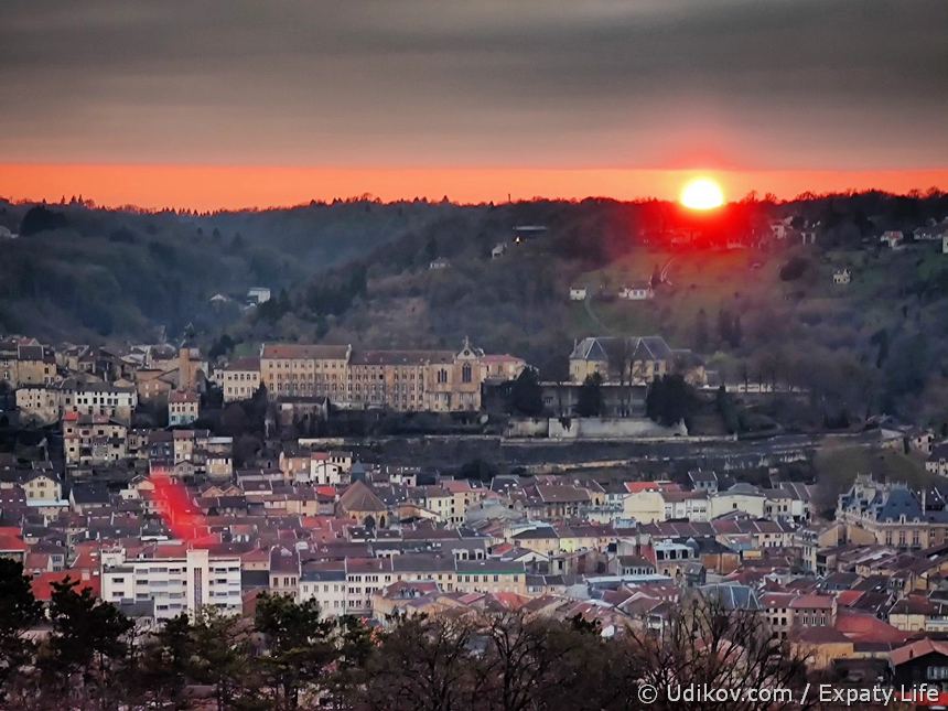 Закат в Бар-ле-Дюке