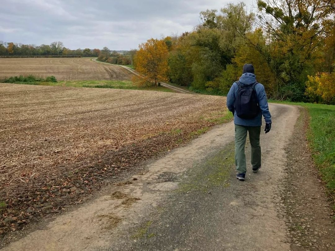 Шагаю в зимнем поле