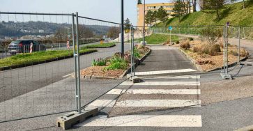 Перекрытый тротуар