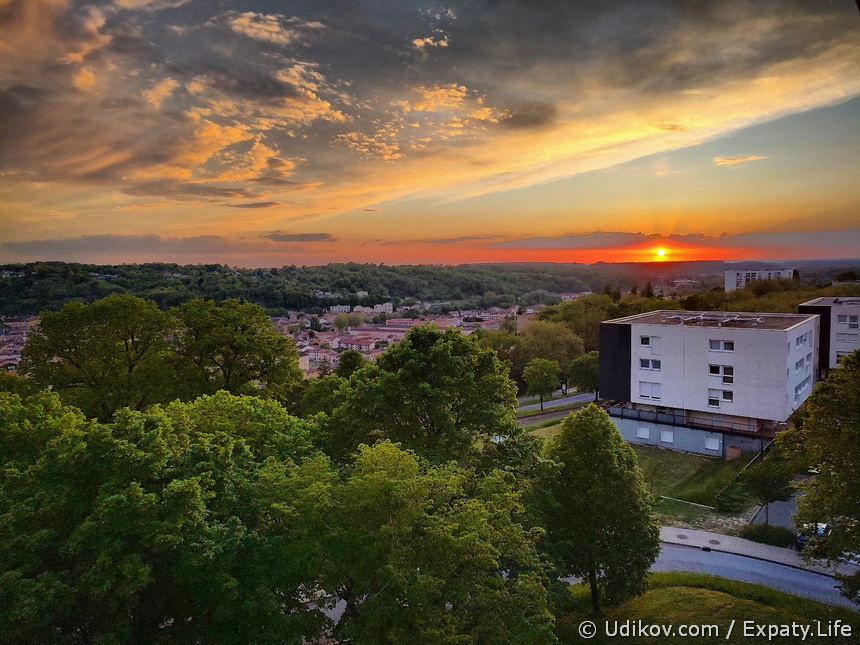 Закат из Côte Sainte-Catherine
